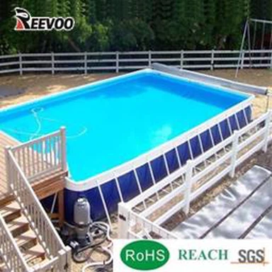 PVC Material Outdoor Metal Frame Swimming Pool