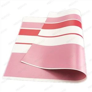 250D Pvc Laminated Striped Tarpaulin